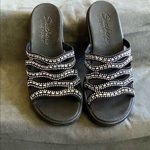 Skechers!! Blingy and comfy!!